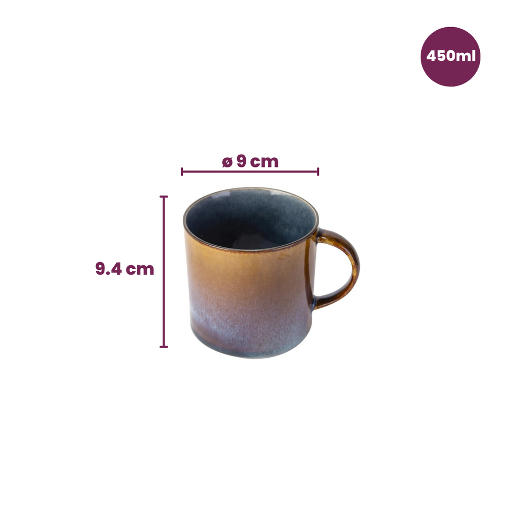 Tazas Cosy & Trendy Quintana Blue - 450 ml - 4 Piezas