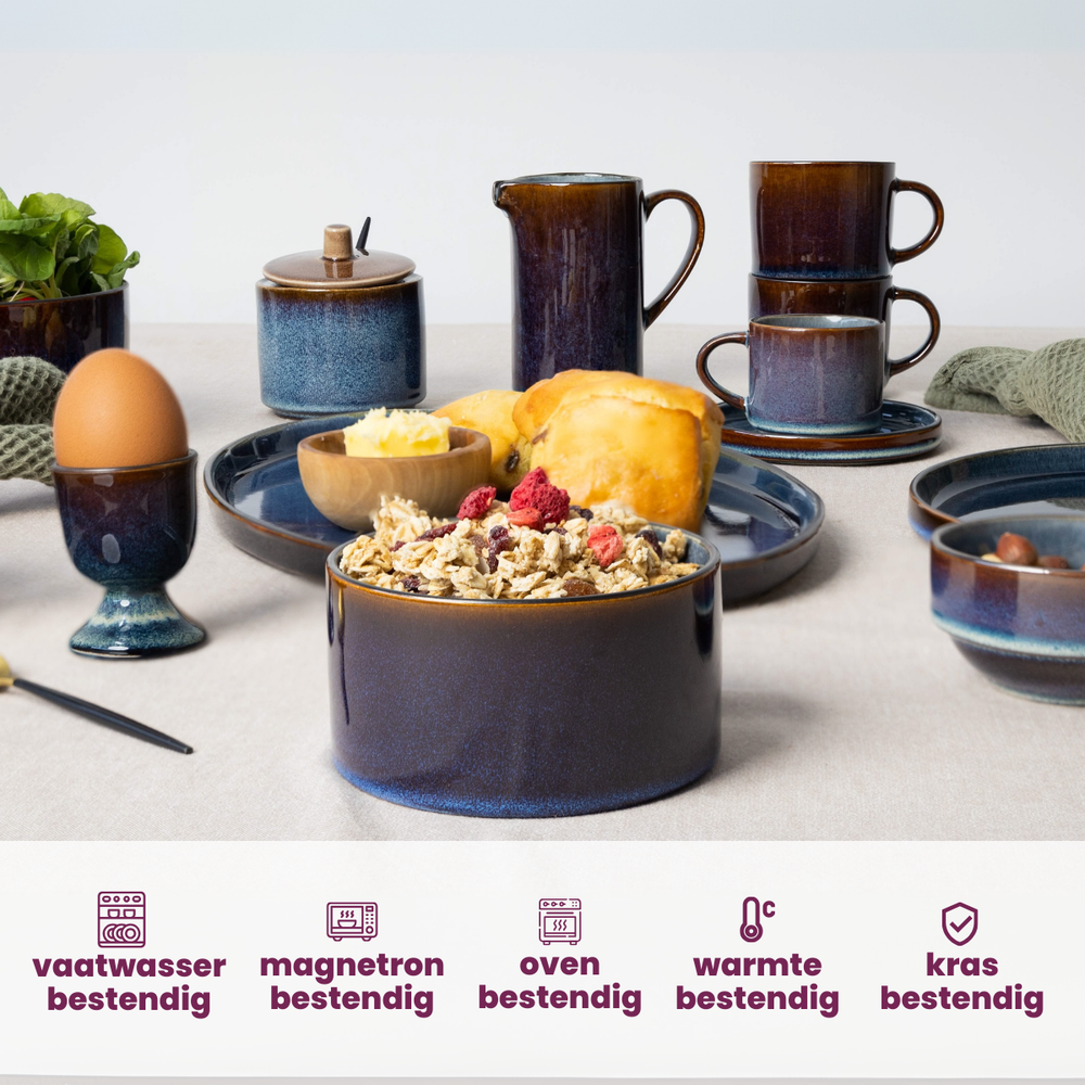 Tazones de Sopa / Cuencos - Quintana Blue ø 13 cm / 450 ml - 4 Piezas