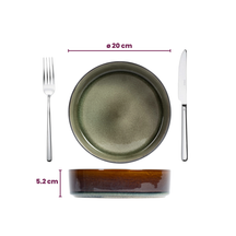 Cosy & Trendy Platos hondos / Platos para pasta - Quintana Green ø 20 cm / A 5.2 cm - 4 unidades