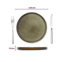 Platos de Desayuno / Postre Cosy & Trendy - Quintana Green ø 22 cm - 4 Piezas