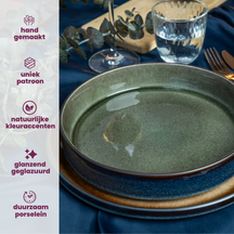 Platos Profundos / Platos para Pasta - Quintana Green ø 23 cm / H 4.3 cm - 4 Piezas