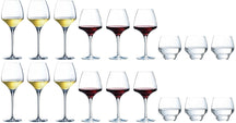 Set de copas de vino Chef & Sommelier Open Up (Copas de vino tinto & Copas de vino blanco & Copas de agua) - Set de 18 piezas - 6 copas de vino tinto, 6 copas de vino blanco y 6 copas de agua