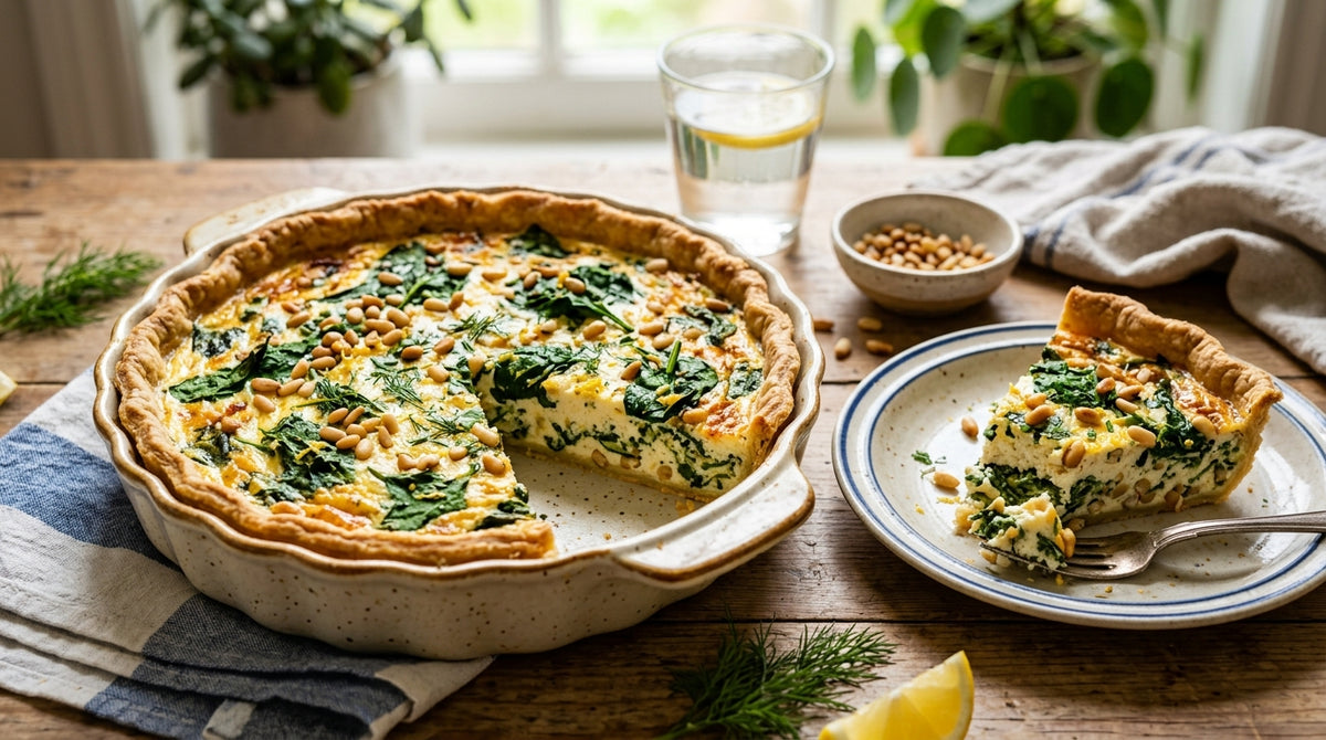 Fresca, cremosa y sorprendentemente ligera. Esta es la quiche que querrás recordar.