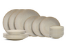 Set de Vajilla Cookinglife Coastal Lines Ocean Beige 18 piezas / 6 personas - 6 platos de cena, 6 platos de desayuno y 6 platos hondos