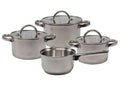 Cooking Set de Sartenes 4 piezas Acero Inoxidable - Olla ø 16, 18, 20 cm & Cacerola ø 16 cm - adecuada para todas las fuentes de calor