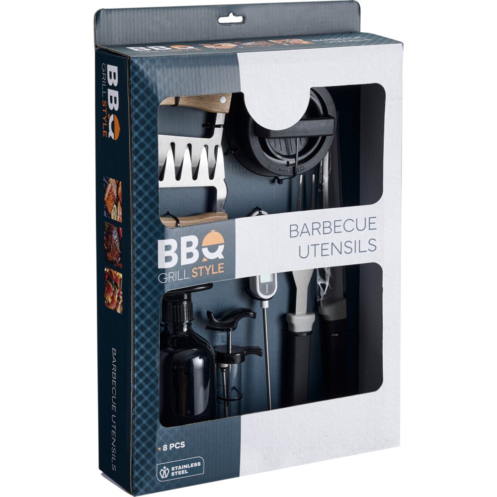 Cookinglife BBQ Pitmaster Set - 8-pieza - Set de parrilla completa para carne y verduras