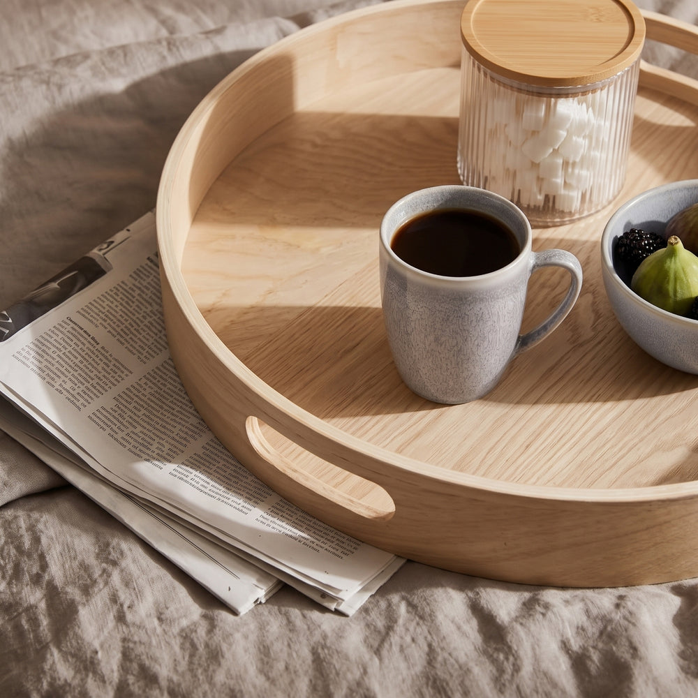 Cookinglife Bandeja de Sauce de Madera de Sauce ø 35 cm
