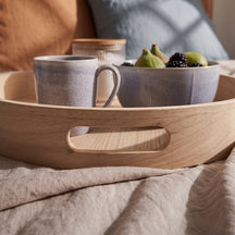 Cookinglife Bandeja de Sauce de Madera de Sauce ø 35 cm