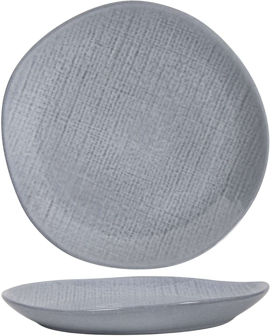 Cookinglife Platos de Cena Linen Gris ø 27 cm – 6 piezas