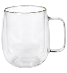 Cookinglife Vasos de latte macchiato / té de doble pared con asa - 400 ml - 2 Piezas