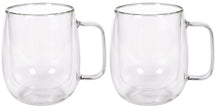 Cookinglife Vasos de latte macchiato / té de doble pared con asa - 400 ml - 2 Piezas