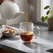Cookinglife Vasos de latte macchiato / té de doble pared con asa - 400 ml - 2 Piezas
