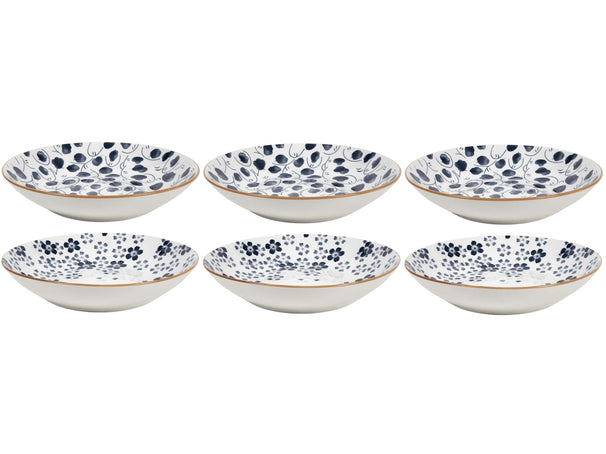 Cookinglife Platos Profundos / Platos de Pasta Fleuris ø 20 cm - 6 piezas