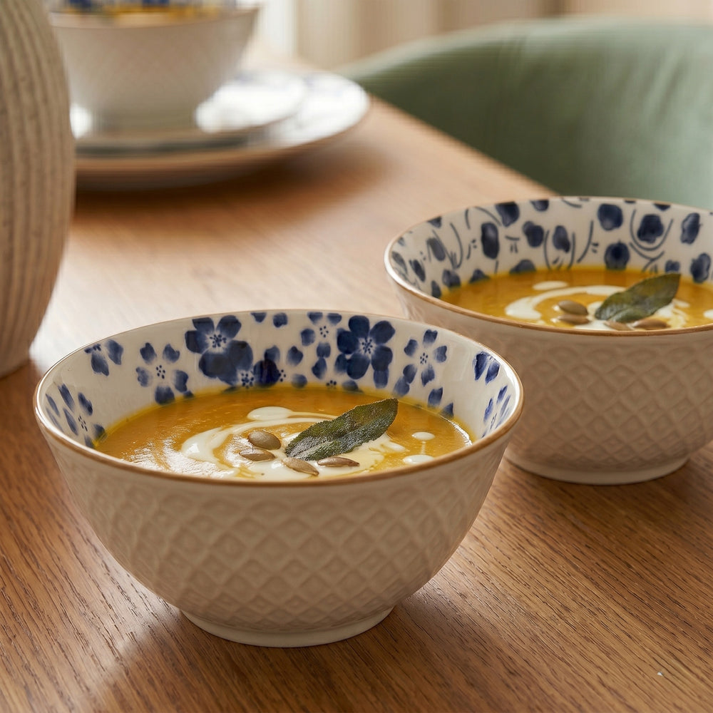 Cookinglife Cuencos de sopa / Cuencos Fleuris ø 16 cm - 6 piezas