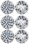 Cookinglife Platos de desayuno / Platos de postre Fleuris ø 19 cm - 6 piezas