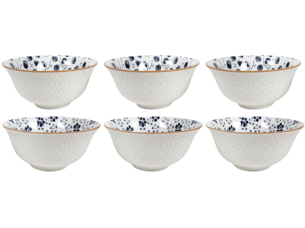 Cookinglife Cuencos de sopa / Cuencos Fleuris ø 16 cm - 6 piezas