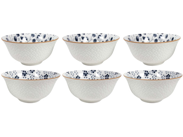 Cookinglife Cuencos de sopa / Cuencos Fleuris ø 16 cm - 6 piezas