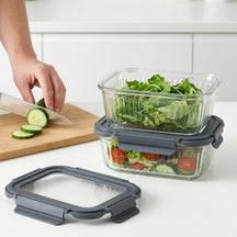 Cookinglife Tarros de Conservación de Vidrio Lines 1 Litro - 2 Piezas