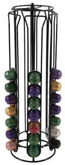 Cookinglife Soporte de cápsulas Nespresso Negro - Giratorio - 60 Cápsulas