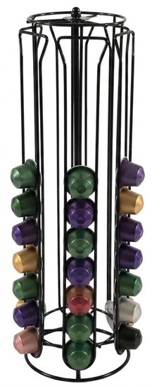 Cookinglife Soporte de cápsulas Nespresso Negro - Giratorio - 60 Cápsulas