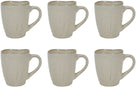 Cookinglife Tazas de café Linen Beige 340 ml – 6 unidades