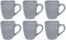 Cookinglife Tazas de café Lino Gris 340 ml – 6 unidades