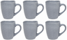 Cookinglife Tazas de café Lino Gris 340 ml – 6 unidades