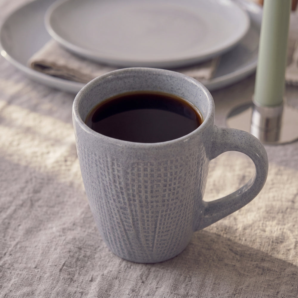 Cookinglife Tazas de café Lino Gris 340 ml – 6 unidades