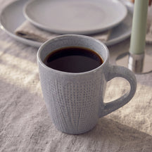 Cookinglife Tazas de café Lino Gris 340 ml – 6 unidades