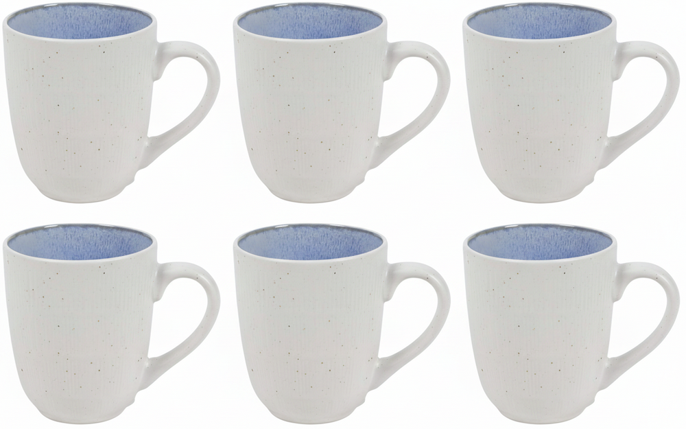 Cookinglife Tazas de café Nola Azul 330 ml – 6 piezas