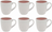 Cookinglife Tazas de café Nola Rosa 330 ml – 6 unidades