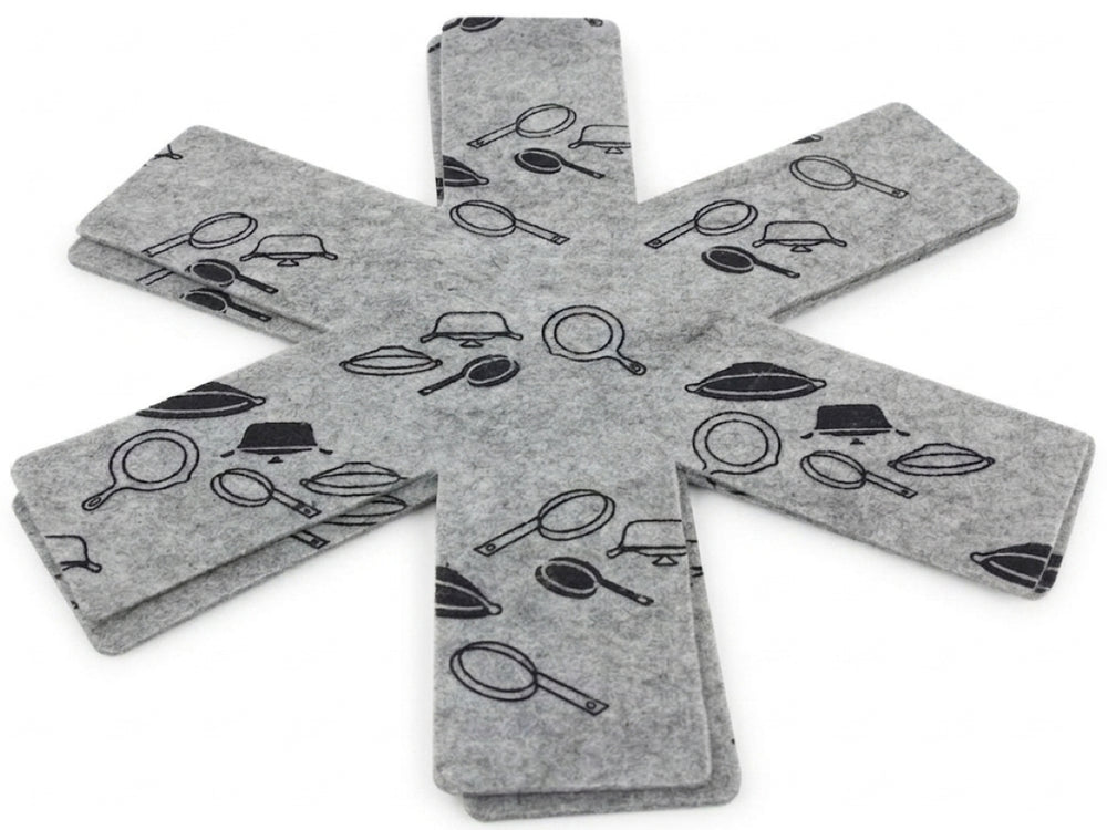 Cookinglife Protectores de Sartenes Gris ø 37.5 cm - 2 piezas