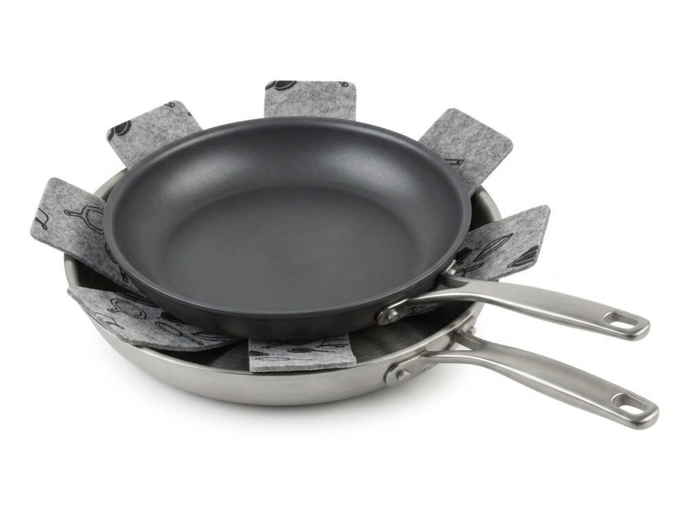 Cookinglife Protectores de Sartenes Gris ø 37.5 cm - 2 piezas