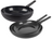 Cookinglife Set de Sartenes Black Cera 3 piezas - Sartén ø 28 cm + Sartenes ø 24 y 28 cm - apto para todas las fuentes de calor - recubrimiento antiadherente cerámico