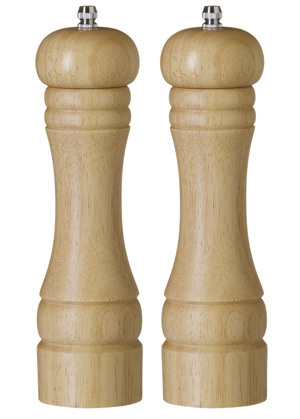Cookinglife Juego de Molinillos de Sal y Pimienta Rocca Natural - 21.5 cm