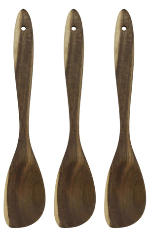 Cookinglife Cucharas de madera Acacia 32 cm - 3 Piezas