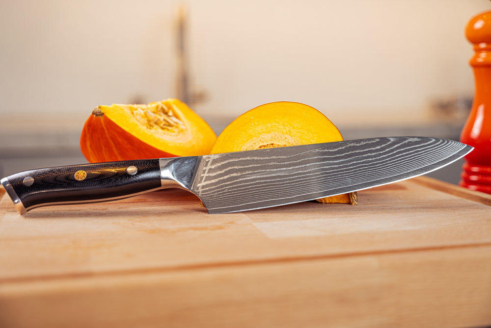 Cuchillo de chef Blackwell estilo japonés - 67 capas de acero damasco - VG10 - 20 cm