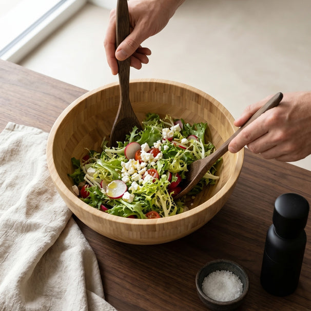 Cookinglife ensaladera - bambú - ø 28 cm