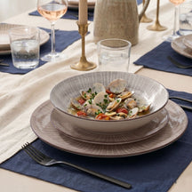 Cookinglife Serviesset Baia Bruin 12-delig / 4 personas - 4 platos de cena, 4 platos de desayuno y 4 platos hondos