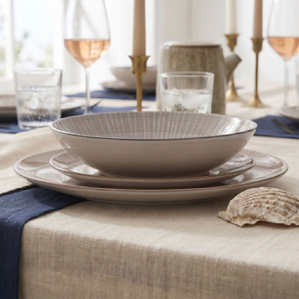 Cookinglife Serviesset Baia Bruin 12-delig / 4 personas - 4 platos de cena, 4 platos de desayuno y 4 platos hondos