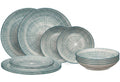Cookinglife Serviesset Cala Blauw 12-delig / 4 personas - 4 platos de cena, 4 platos de desayuno y 4 platos hondos