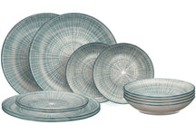 Cookinglife Serviesset Cala Blauw 12-delig / 4 personas - 4 platos de cena, 4 platos de desayuno y 4 platos hondos