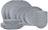 Cookinglife Juego de vajilla Lino Gris 18 piezas / 6 personas - 6 platos de cena, 6 platos de desayuno y 6 cuencos