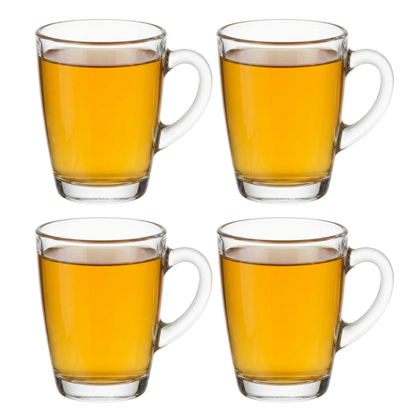 Cookinglife Vasos de Té con Asa - 300 ml - 4 Piezas