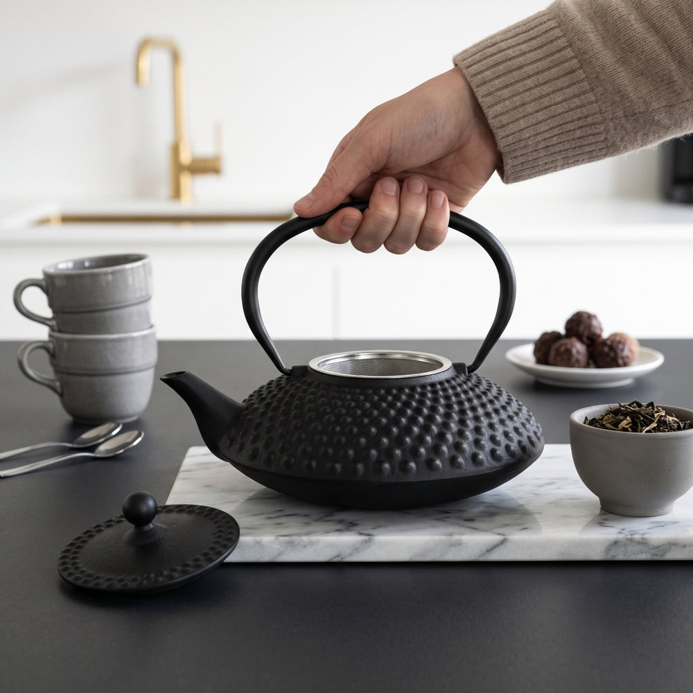Tetera Cookinglife - Hierro fundido - Negro - 1 litro