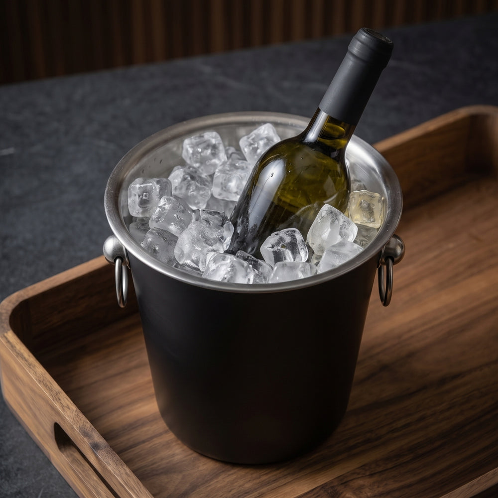Cookinglife Enfriador de Vino Negro - ø 22 cm