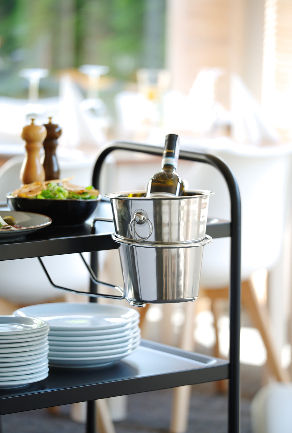 Cookinglife Enfriador de Vino Acero Inoxidable - ø 22 cm