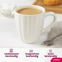 Cookinglife Tazas Cardida Blanco Roto 350 ml - 6 unidades