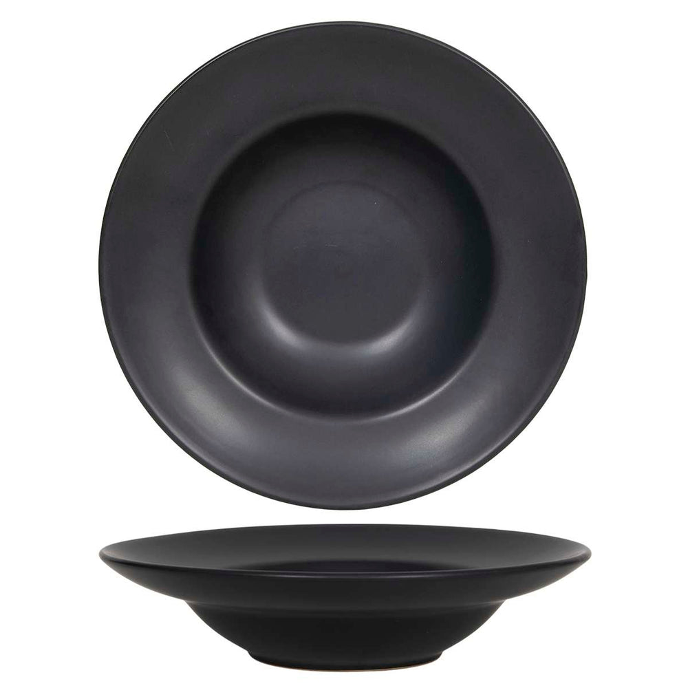 Cookinglife Platos Profundos / Platos de Pasta Negros ø 24 cm - 6 Piezas