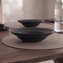 Cookinglife Platos Profundos / Platos de Pasta Negros ø 24 cm - 6 Piezas